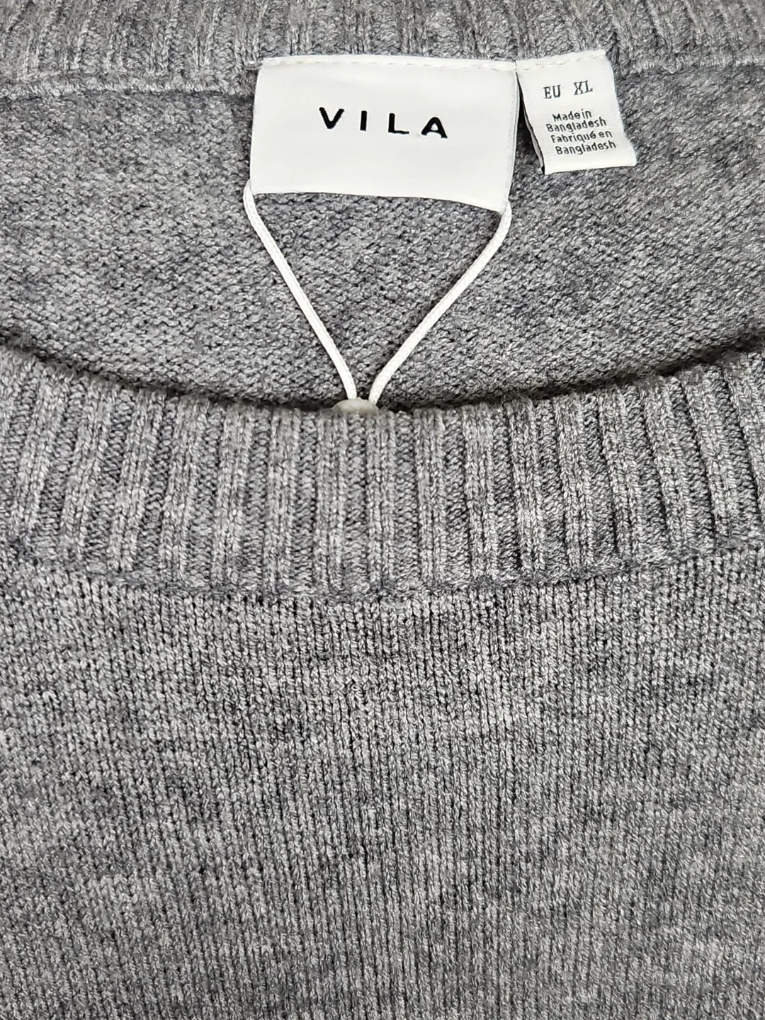 VILA Damen Pullover, grau - Gr. XL  – Bild 5