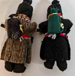 Original Zapatista Wollpuppen Handarbeit aus Chiapas ca. 15 cm, Feiheitskämpferpuppen - Bild 3