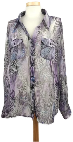 Bonita Damen Kostüm mit Bluse lila - XXL/ 44 - Bild 6