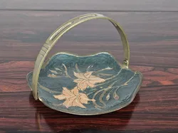 Vintage Messing Schale, Höhe ca. 10 cm  - Bild 1