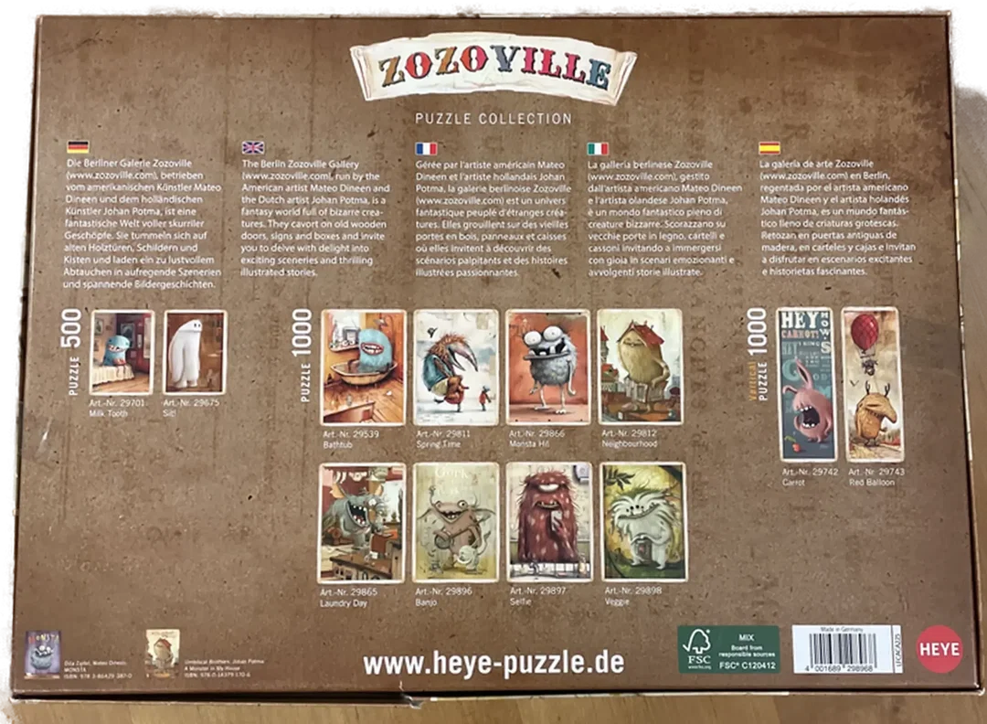 Heye - Puzzle Zozoville - Banjo - Nr. 29896 - 1000 Teile – Bild 2