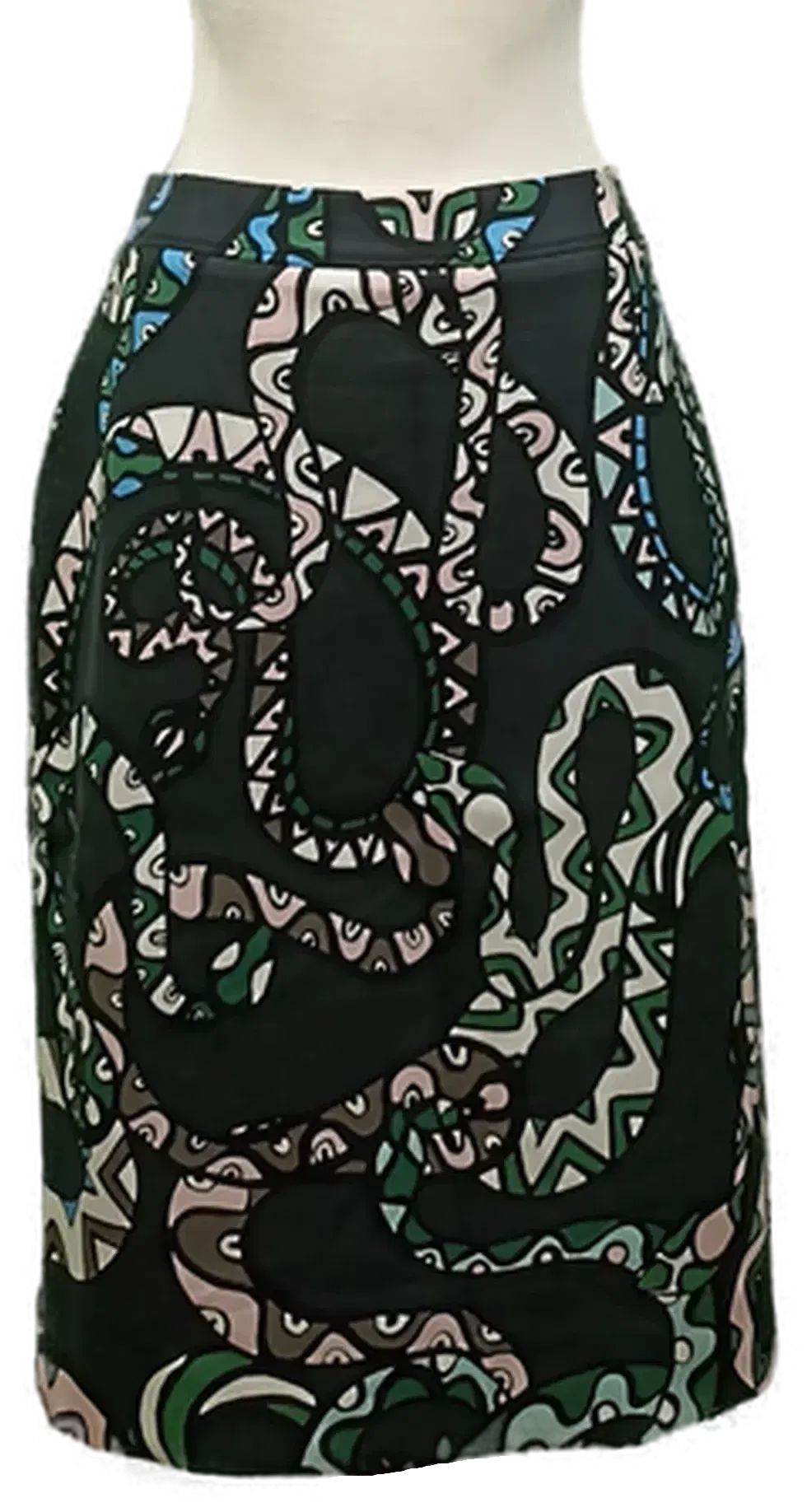 Marc Cain Damen Midirock mehrfarbig gemustet Gr. L - Bild 1