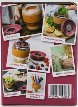 Simpex To-Go Cup Glasbecher 360 ml mit Korkmanschette, BPA-frei - Bild 3