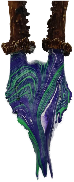 Krickerl marmoriert blau grün - Bild 3