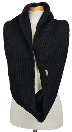 Eisglut Strick Loop / Schal, schwarz - Bild 1