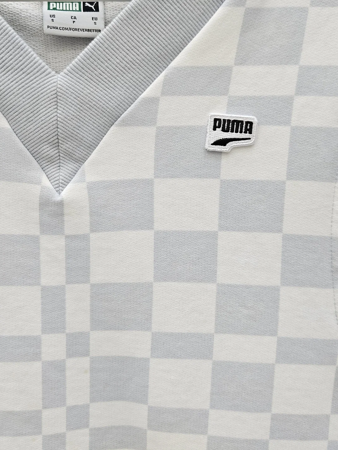 Puma Herren Pullunder, grau/weiß- Gr. S – Bild 4