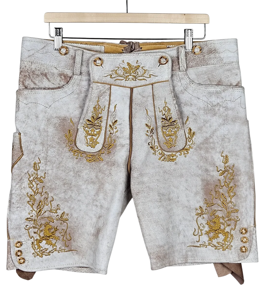 Stockerpoint Bergfeuer Herren Trachtenhose, weiß - Gr. L  – Bild 1