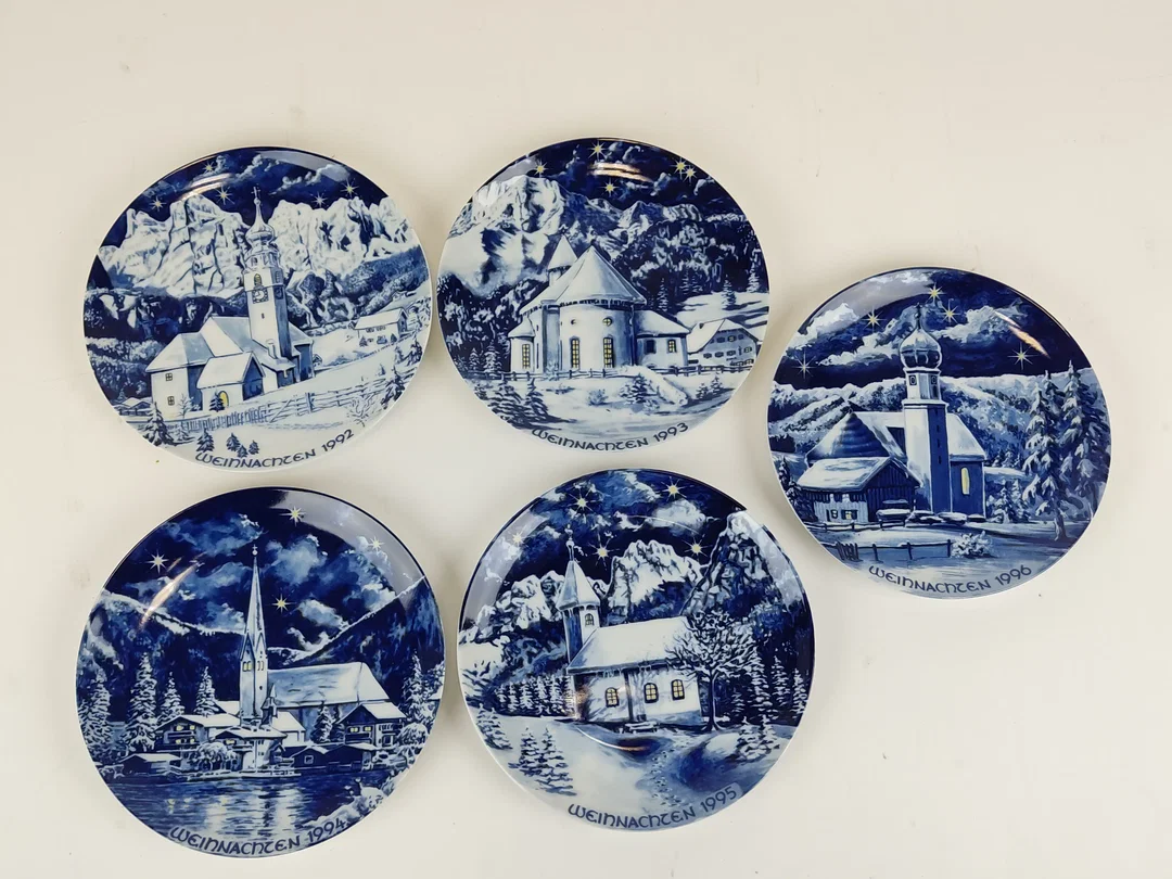 13-teilige Weihnachtsteller-Sammlung (1984-1996) von BAVARIA – Bild 4