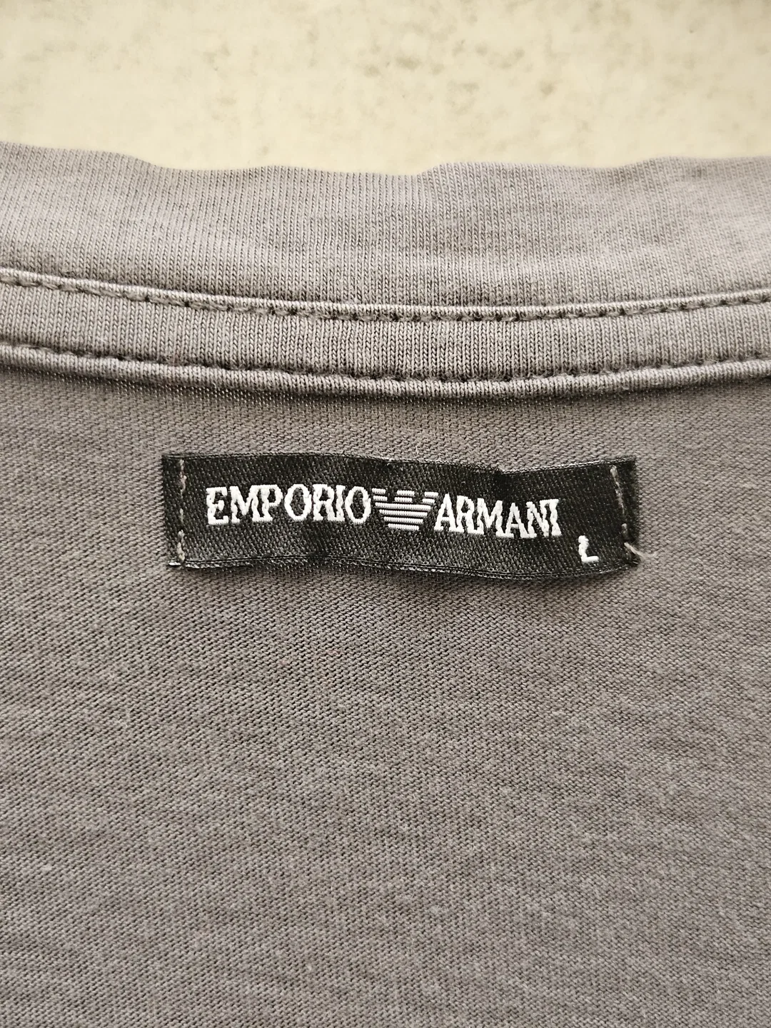  Emporio Armani Y2K Herren-Shirt, grau - gr. L  – Bild 3