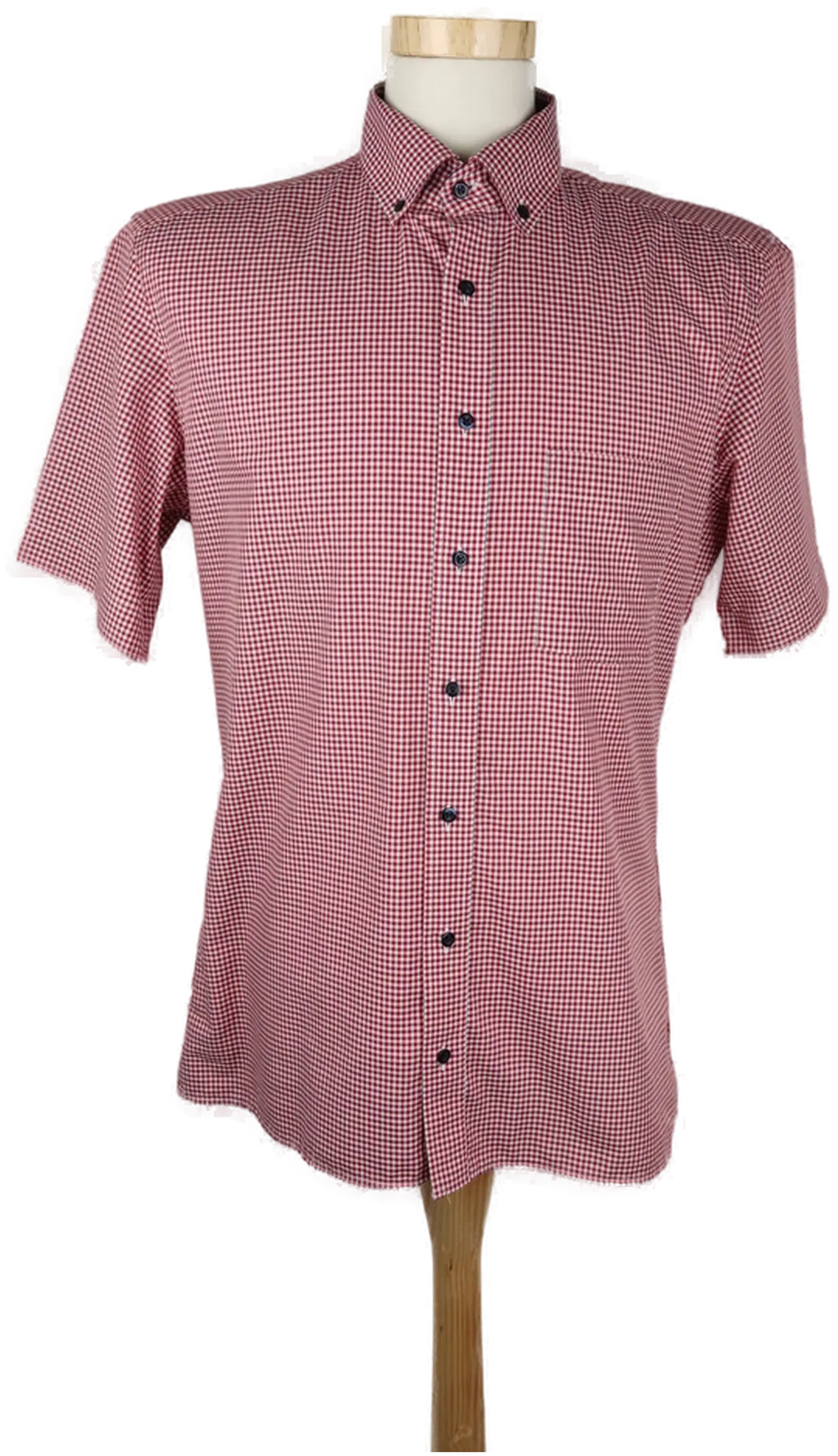 Eterna Herrenhemd kurzarm kariert - 40/ 15 3/4 - Bild 4