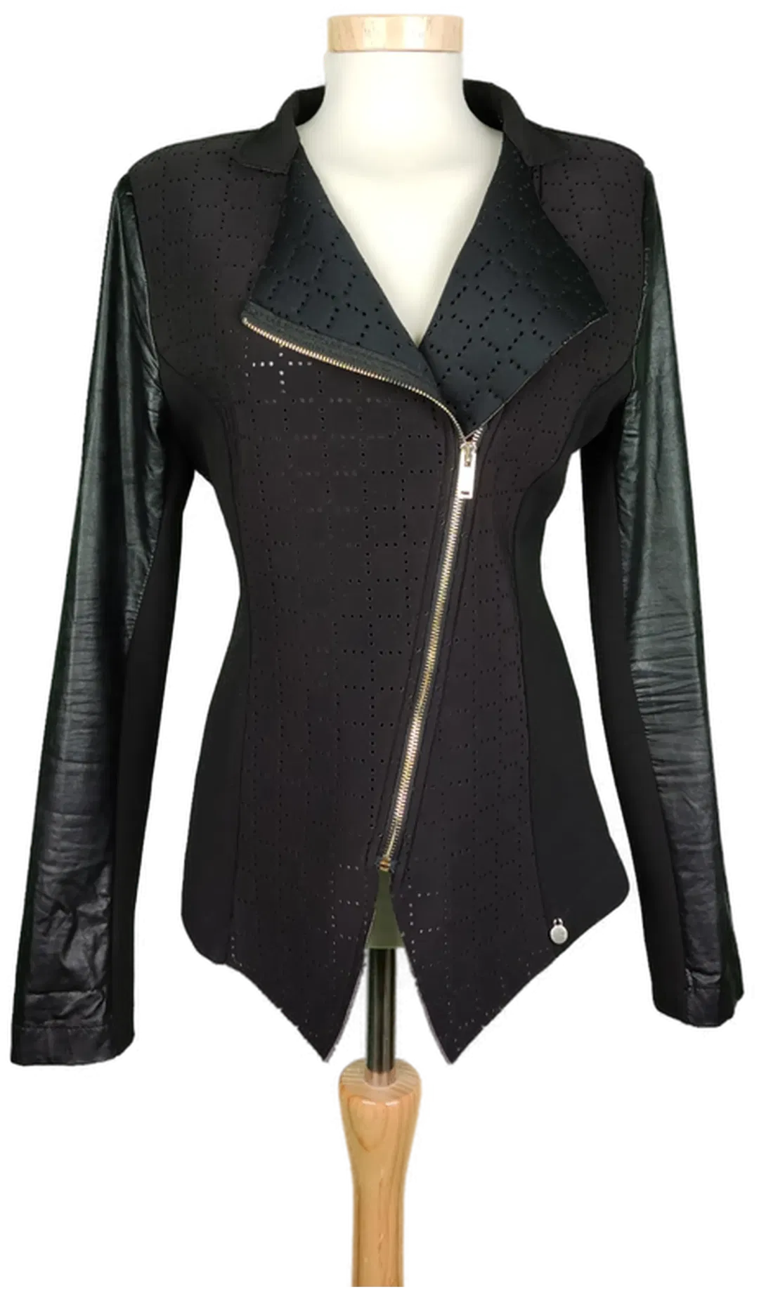 Rinascimento Damen Jacke in Lederoptik schwarz - L/40 - Bild 4