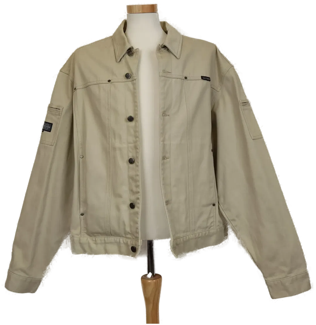 Harley Davidson Herren Denim Jacke beige, Gr. XXL  - Bild 1
