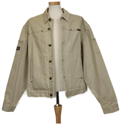 Harley Davidson Herren Denim Jacke beige, Gr. XXL  - Bild 1