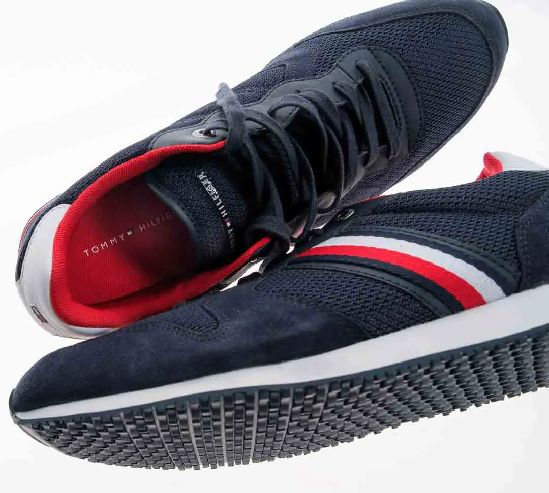 TOMMY HILFIGER Iconic Runner Herren Sneakers in marineblau, Größe 46 – Bild 3
