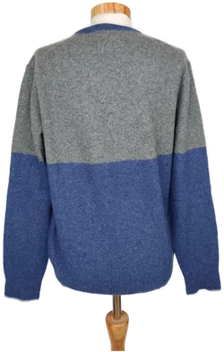 Boden Damen Kaschmir-Pullover, blau/grau - L/40 - Bild 2