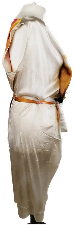 Buntes AIRFIELD Midi-Kleid - Gr. 38 / 95% Seide, 5% Lycra - Bild 2