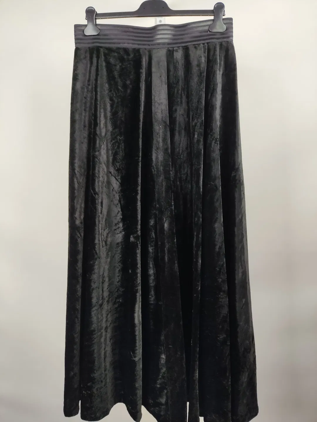 Damenrock Samt Maxi schwarz/ Bundweite 42cm - Bild 4