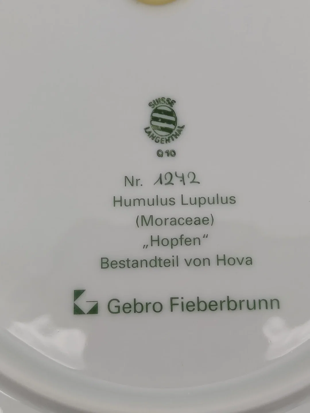 Suisse Langenthal Gebro Fieberbrunn Wandteller Nr. 1272 – Bild 3