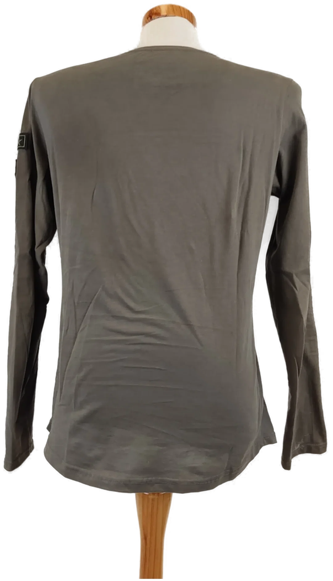 Herrenlangarm T-Shirt olivgrün - 50 – Bild 3