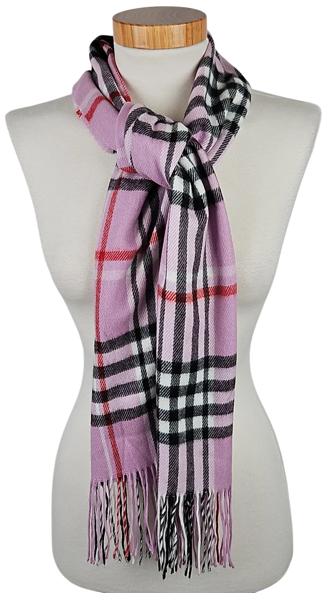Damen Schal - lila/karierter  - Bild 4