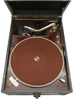 Koffergrammophon, The Gramophone Co. Ltd, inkl. 14 Schellacks Deko-Rarität | Unikat Mit Geschichte - Bild 2