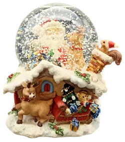 Schneekugel Weihnachtsdekoration mit Sound - Bild 2