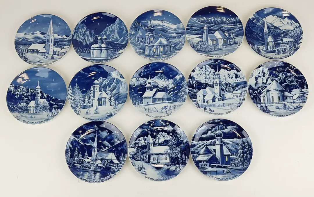 13-teilige Weihnachtsteller-Sammlung (1984-1996) von BAVARIA - Bild 4
