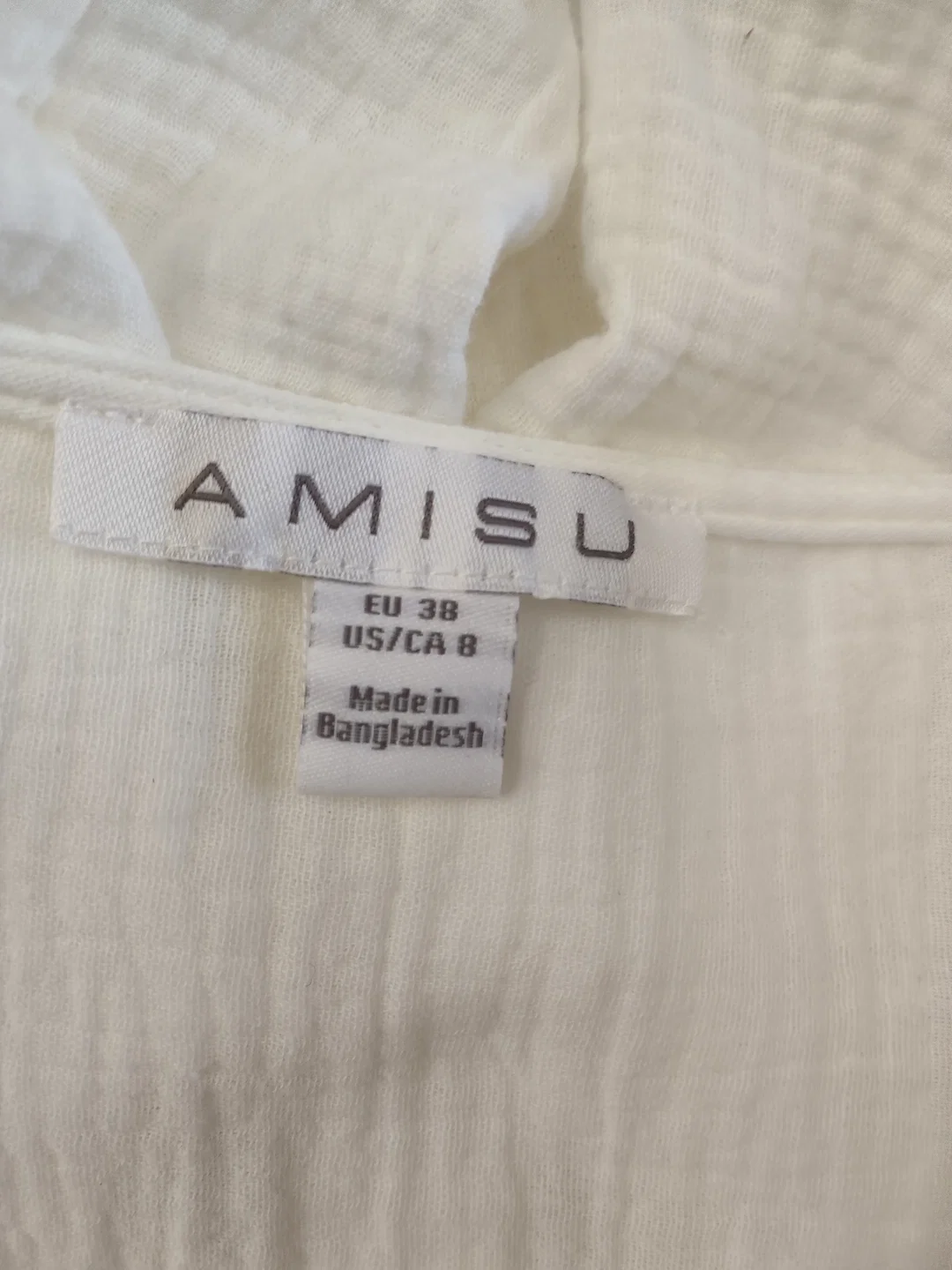 Minikleid AMISU Baumwolle Gr. 38 | Sommerleicht – Bild 4