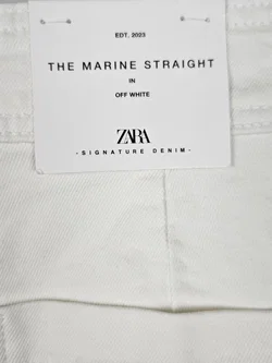 ZARA Damen Jeanshose, weiß - Gr. L  - Bild 5