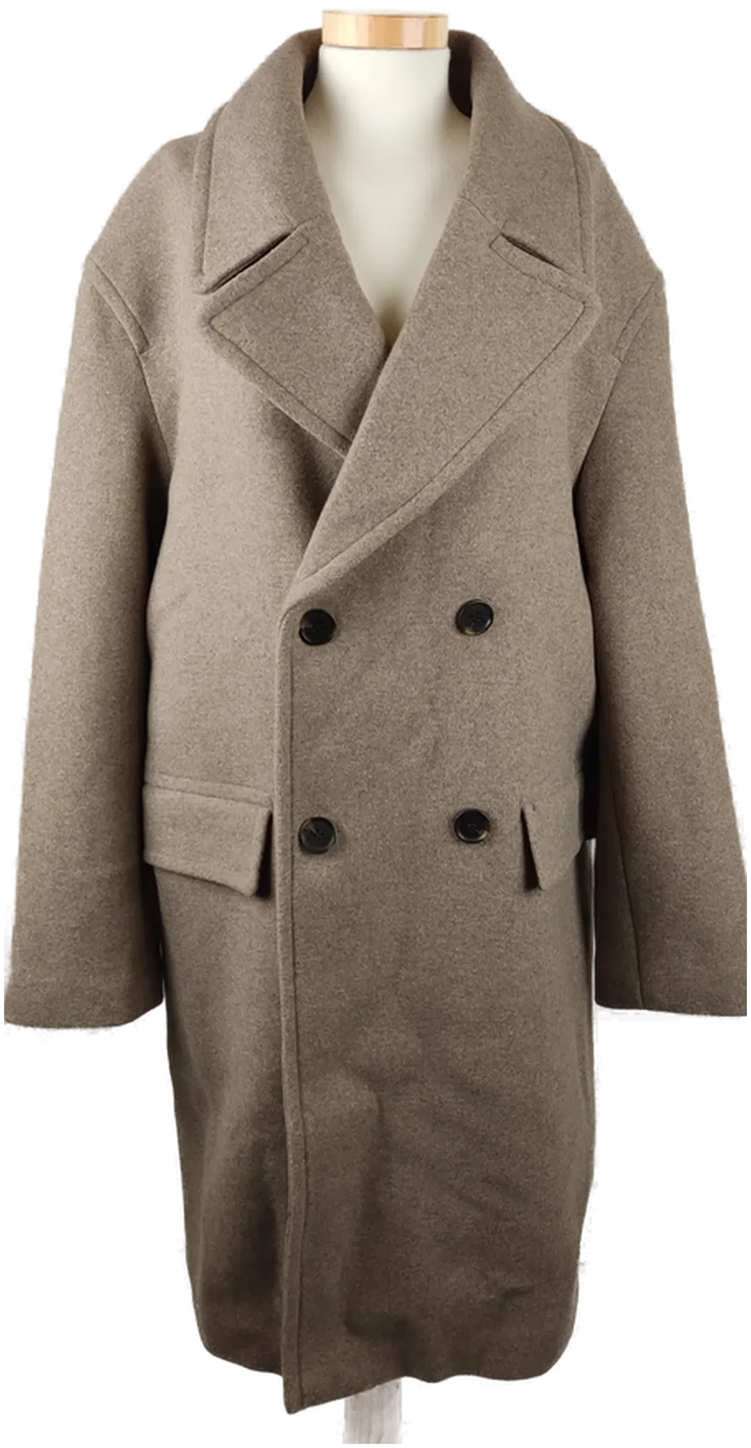 H&M Damen Mantel in Mittelbraun Größe L - Neu mit Etikett - Polyester - Bild 1