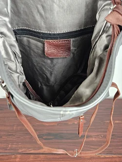 Damen Ledertasche - grau  - Bild 7