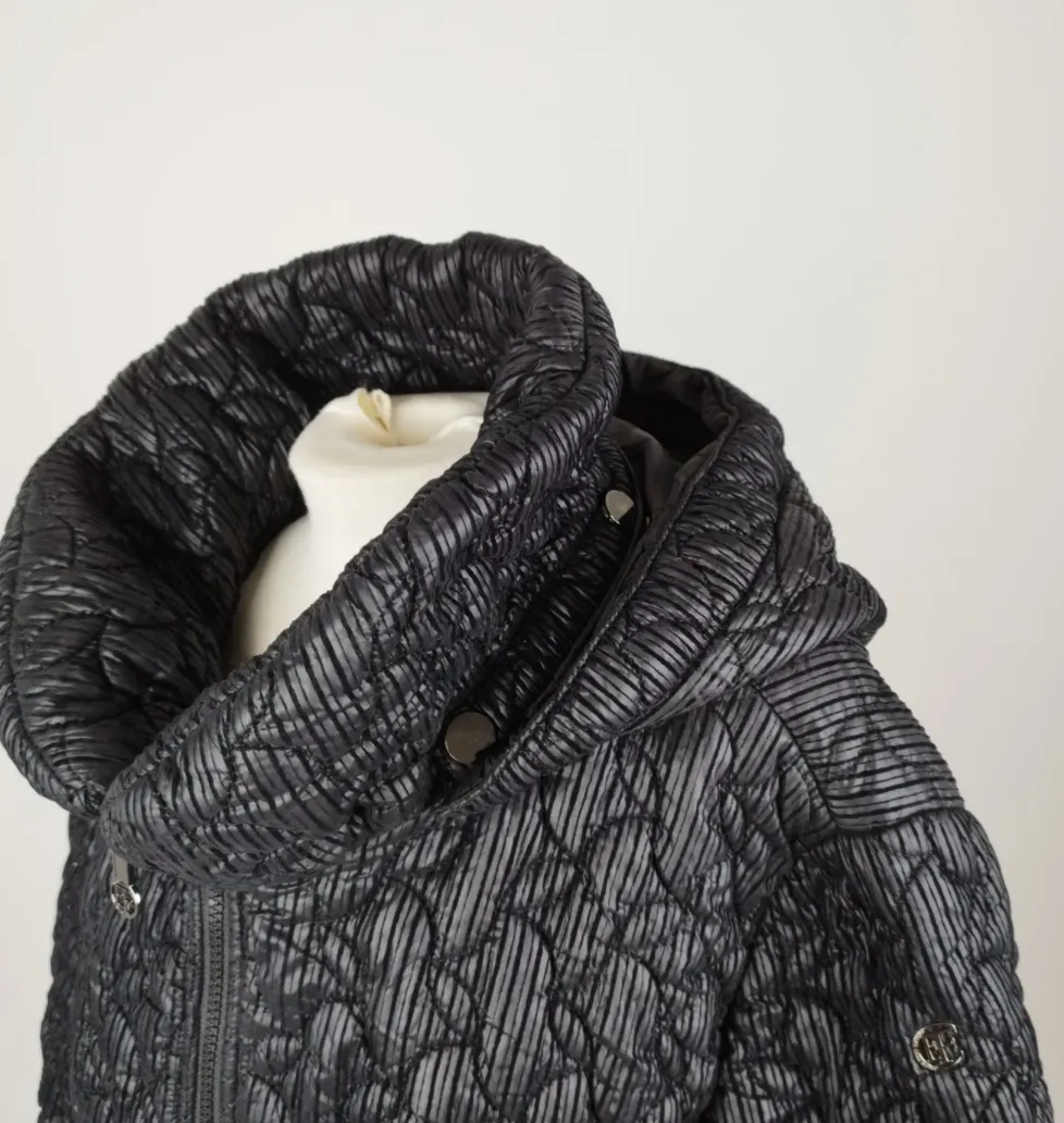 Erich Fend Mantel Schwarz - Gr. 50 / 80% Polyester, 20% Polyamid, Futter 100% Acetat – Bild 4