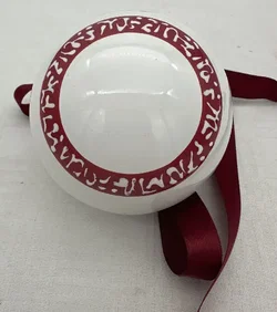 Christbaumkugel und Glocke aus Porzellan - Bild 3