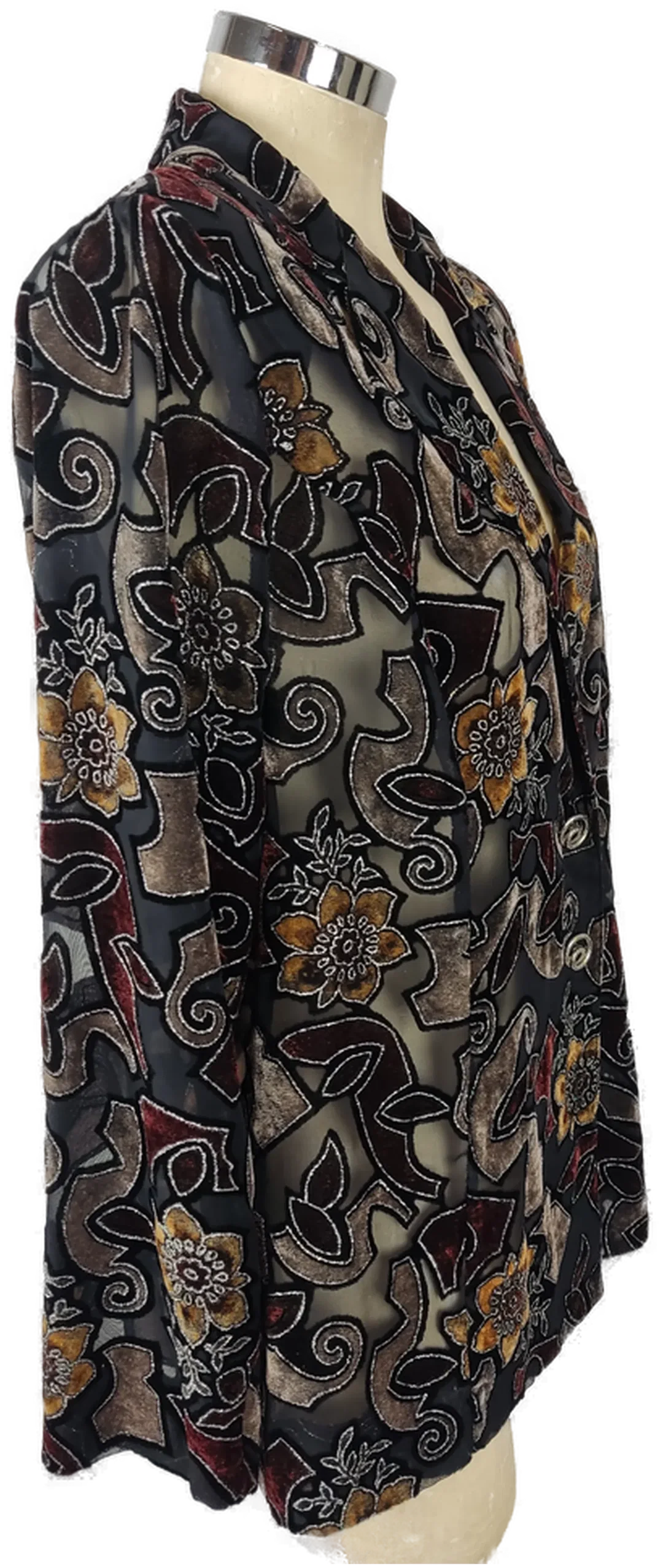 Blazer Transparent Geblümt | Glamour-Detail – Bild 3