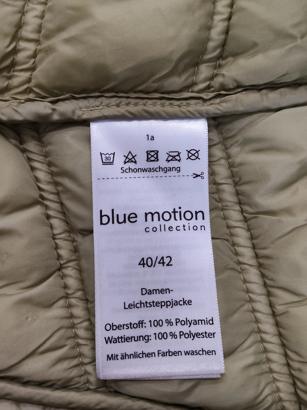 Blue Motion Steppjacke Damen | Olivgrün Und Casual – Bild 4