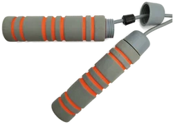 Neuwertiges Springseil - 244cm Seil / orange-grau – Vorschau 2