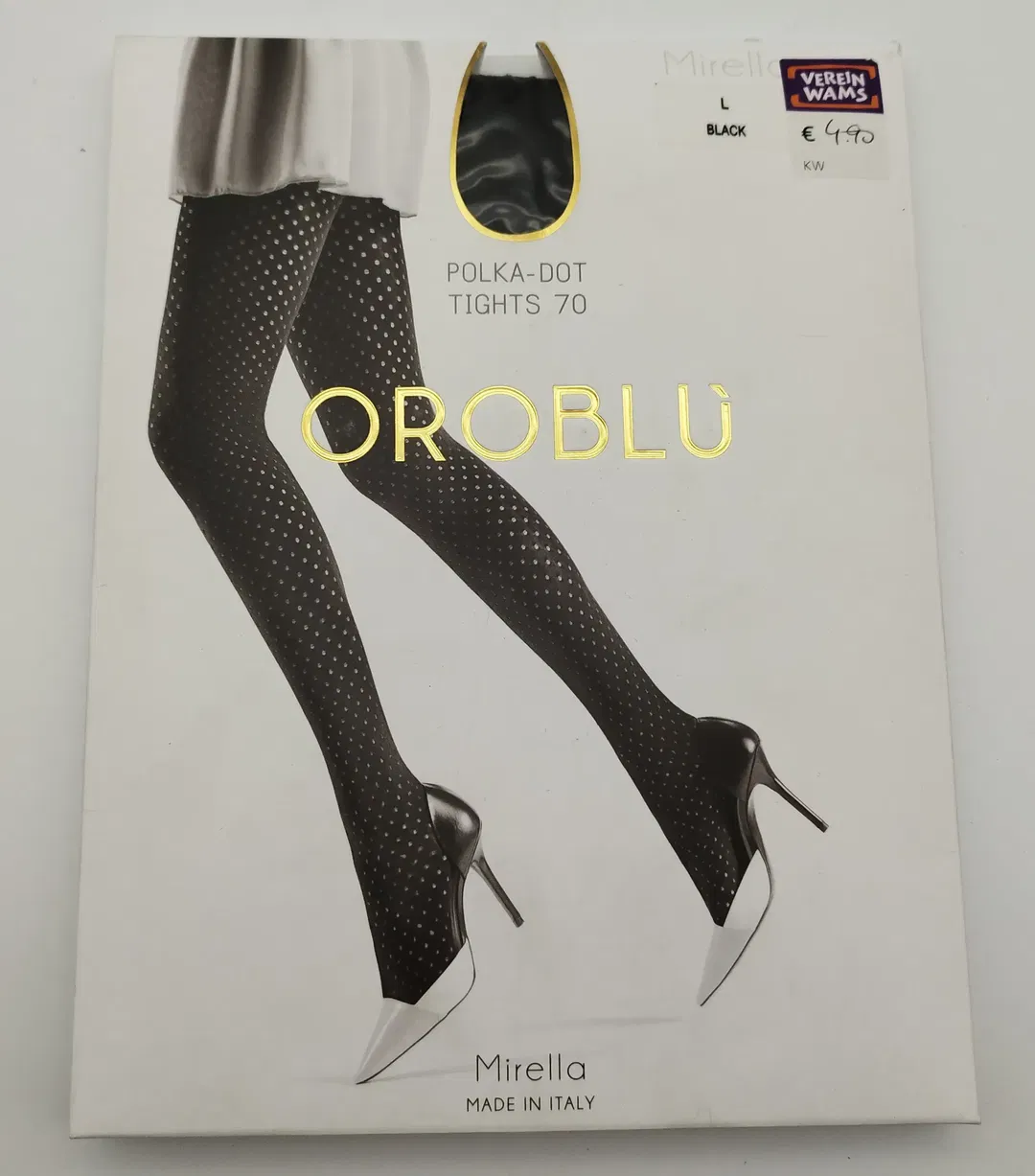 OROBLU Polka-Dot Tights - Black / Gr. L - Bild 4