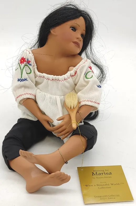 Puppe Porzellan "Morning for Marisa" By Renate Höckh Serial Nummer: MV 6324  – Bild 2