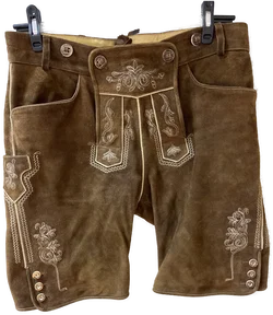 Traditionelle SPIETH & WENSKY Herren Trachtenlederhose - Größe 50 - Antik Wildbock - Neu - Bild 2