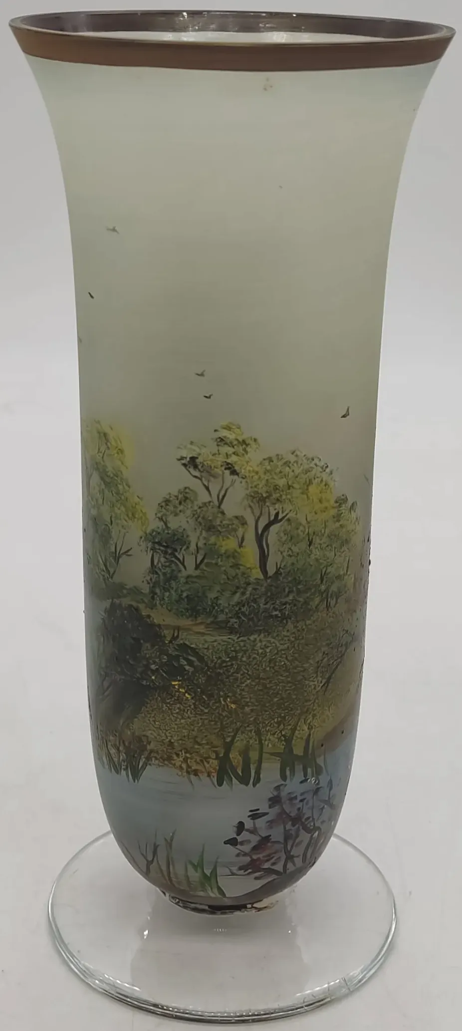Emmi Handbemalte Glasvase Höhe ca 20cm – Bild 3