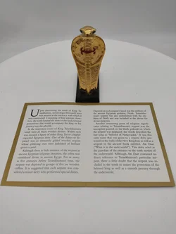 Goldene Cobra Porzellan & Zertifikat von Franklin Mint | Limitierte Rarität - Bild 9