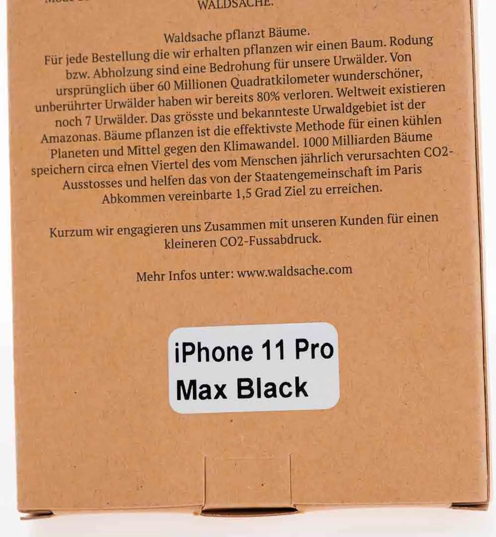 WALDSACHE Hülle iPhone 11 Pro Max Black  – Bild 4