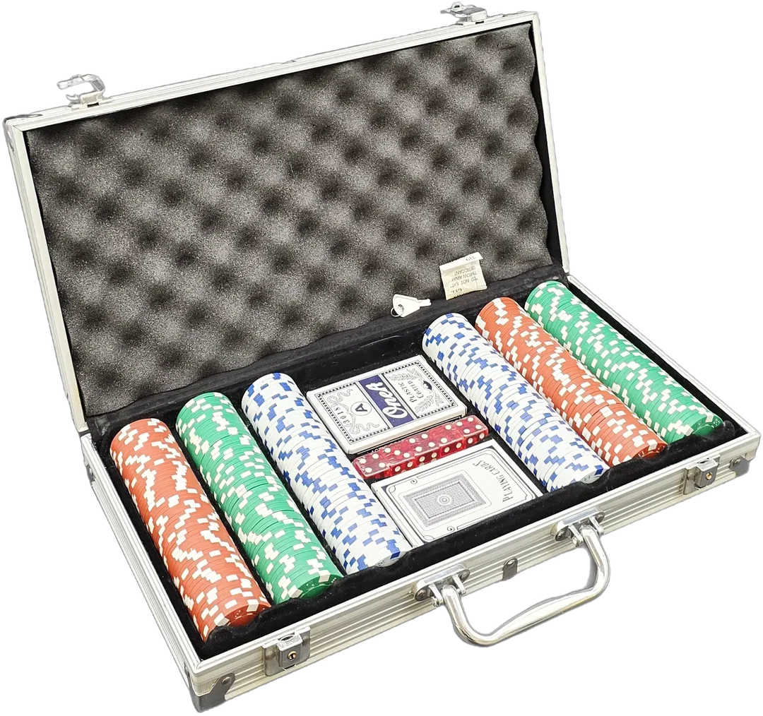 Pokerspiel-Set im Metallkoffer - Bild 1