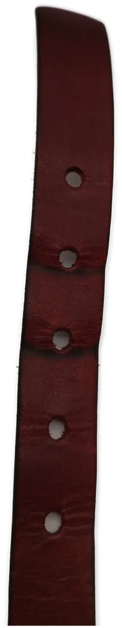 Roter Aigner Gürtel - 95 cm  / goldfarbiger Schmuck - Bild 3