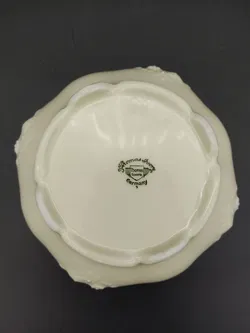 Porzellan-Deckeldose der Marke Thomas / 12 cm Durchmesser - elfenbeinfarben - Bild 4